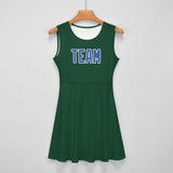 Custom Green Sky Blue Cheerleader Dress