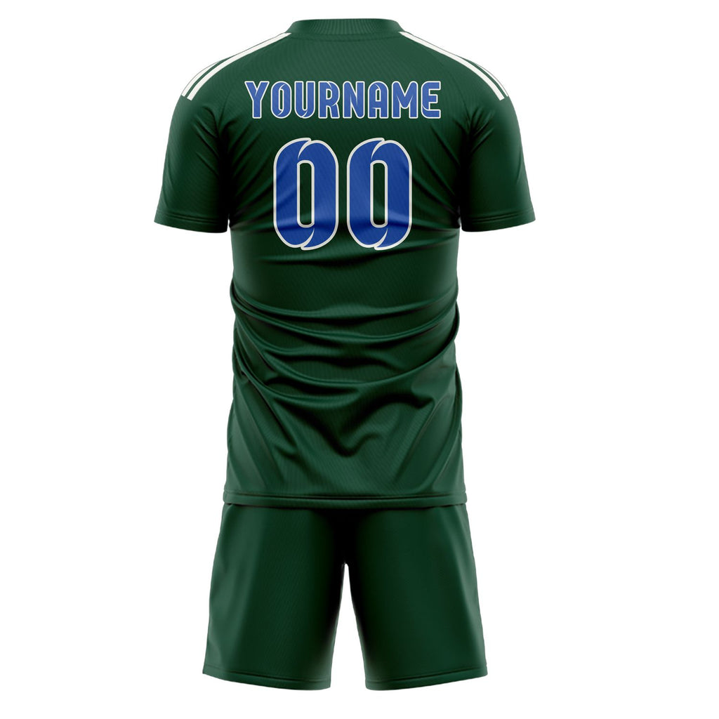 Custom Green Sky Blue Soccer Jersey
