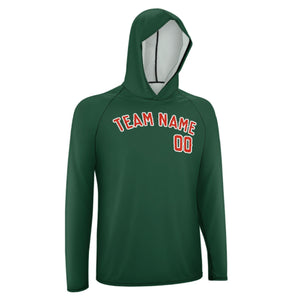 Custom Green Orange Red UV-Hoodie