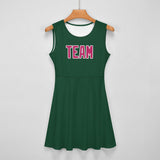 Custom Green Pink Cheerleader Dress