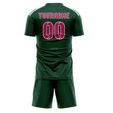 Custom Green Pink Soccer Jersey