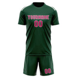 Custom Green Pink Soccer Jersey