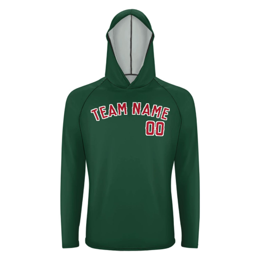 Custom Green Red UV-Hoodie