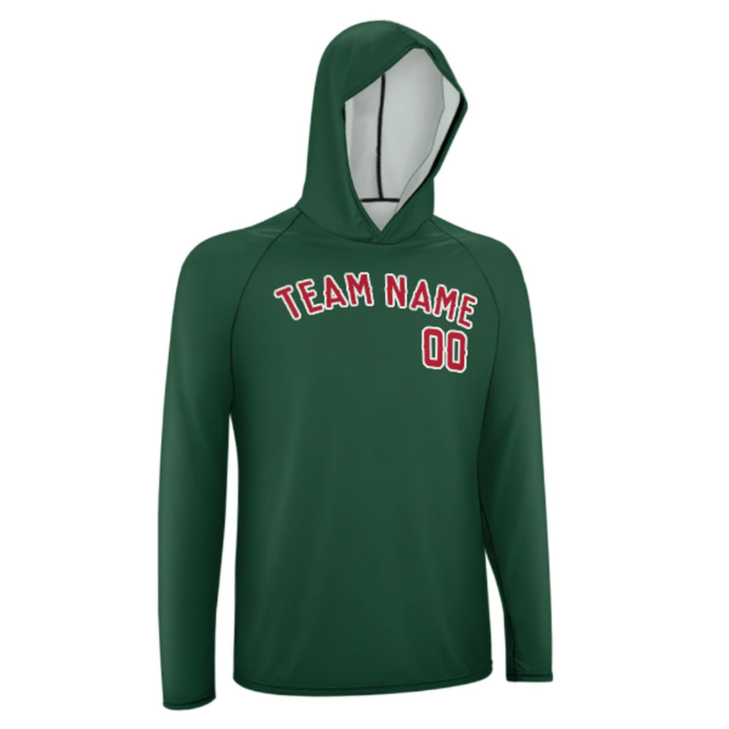 Custom Green Red UV-Hoodie