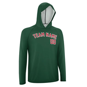 Custom Green Red UV-Hoodie