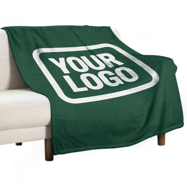 Custom Green White Blanket