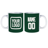 Custom Green White Mug