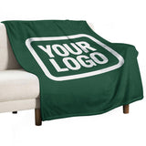 Custom Green White Blanket