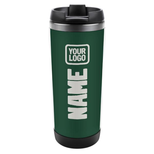 Custom Green White Stainless Steel Water Cup