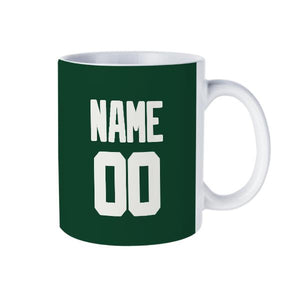Custom Green White Mug
