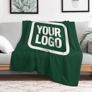 Custom Green White Blanket