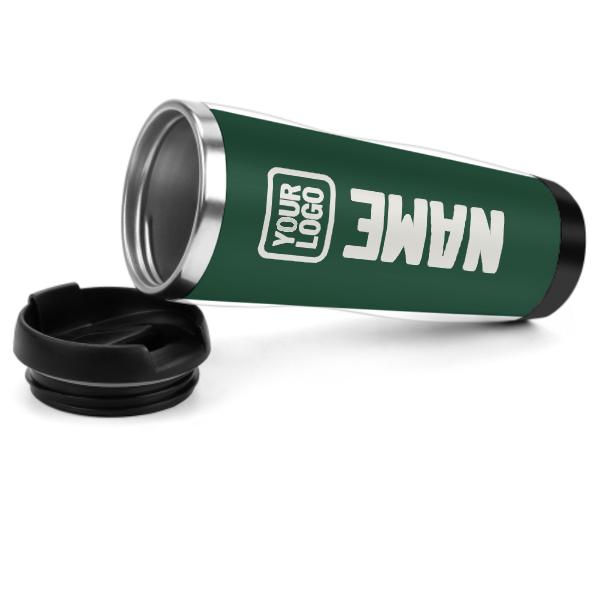 Custom Green White Stainless Steel Water Cup