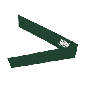 Custom Green White Headband