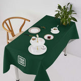 Custom Green White Square Table Cloth
