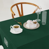Custom Green White Square Table Cloth