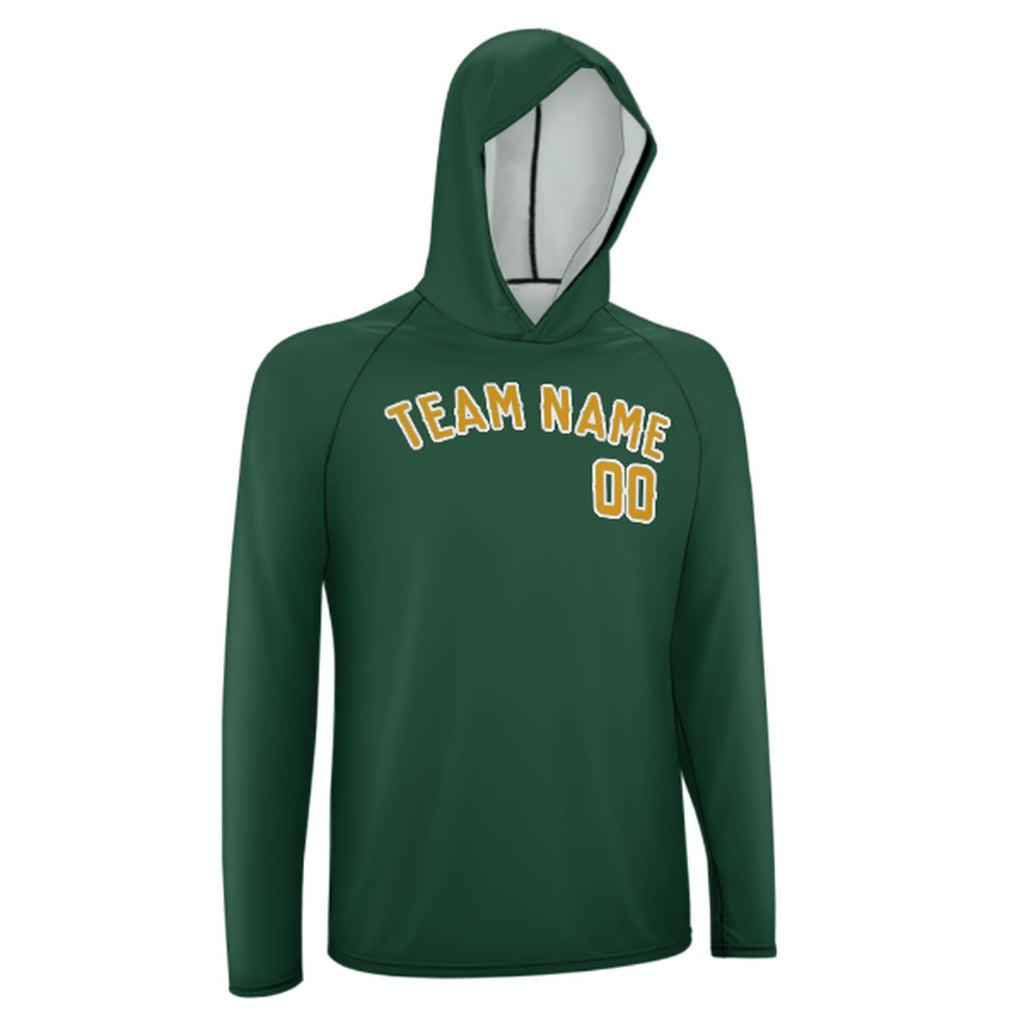 Custom Green Yellow UV-Hoodie