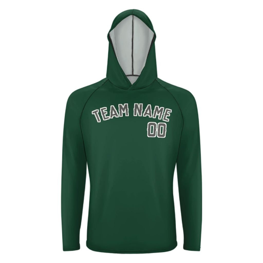 Custom Green Dark Grey UV-Hoodie