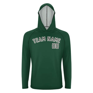 Custom Green Dark Grey UV-Hoodie