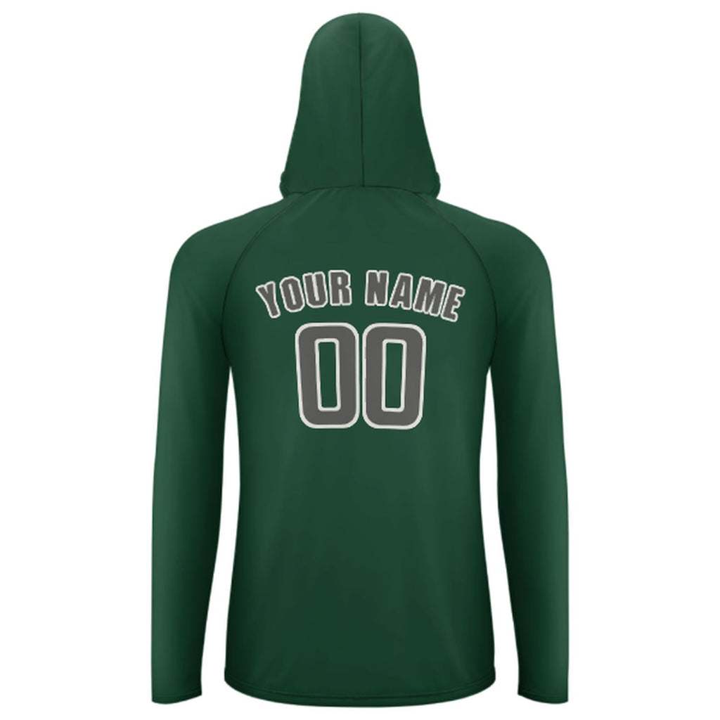 Custom Green Dark Grey UV-Hoodie