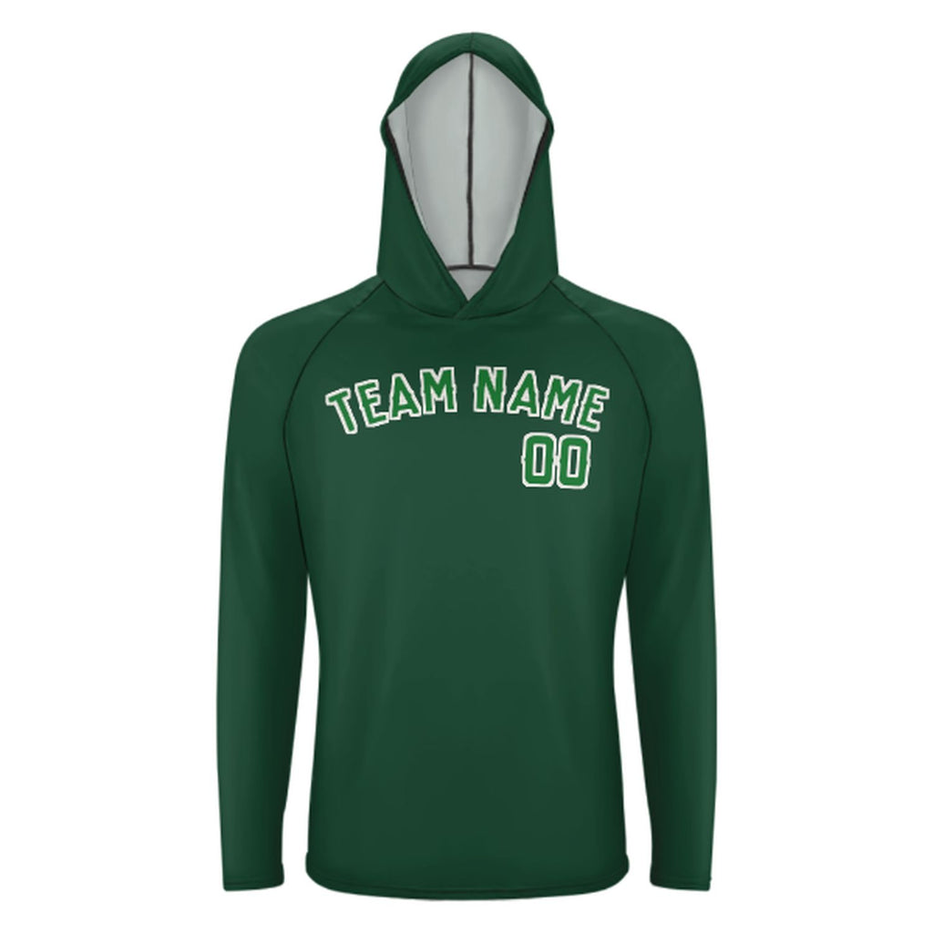 Custom Green Emerald Green UV-Hoodie
