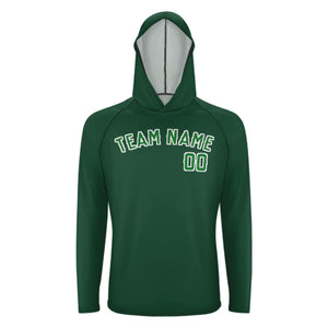 Custom Green Emerald Green UV-Hoodie