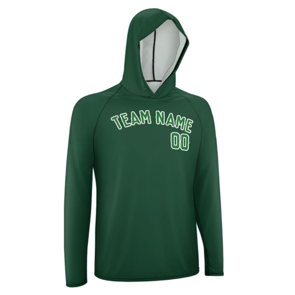 Custom Green Emerald Green UV-Hoodie