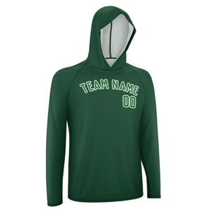 Custom Green Emerald Green UV-Hoodie
