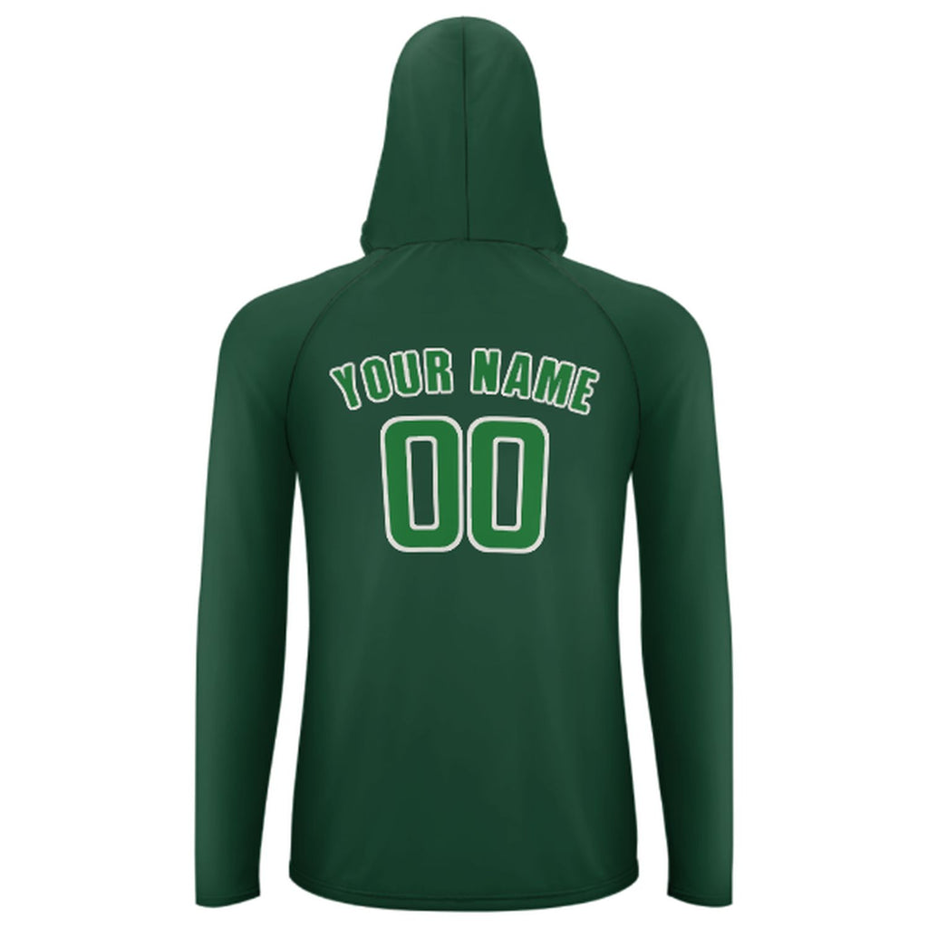 Custom Green Emerald Green UV-Hoodie