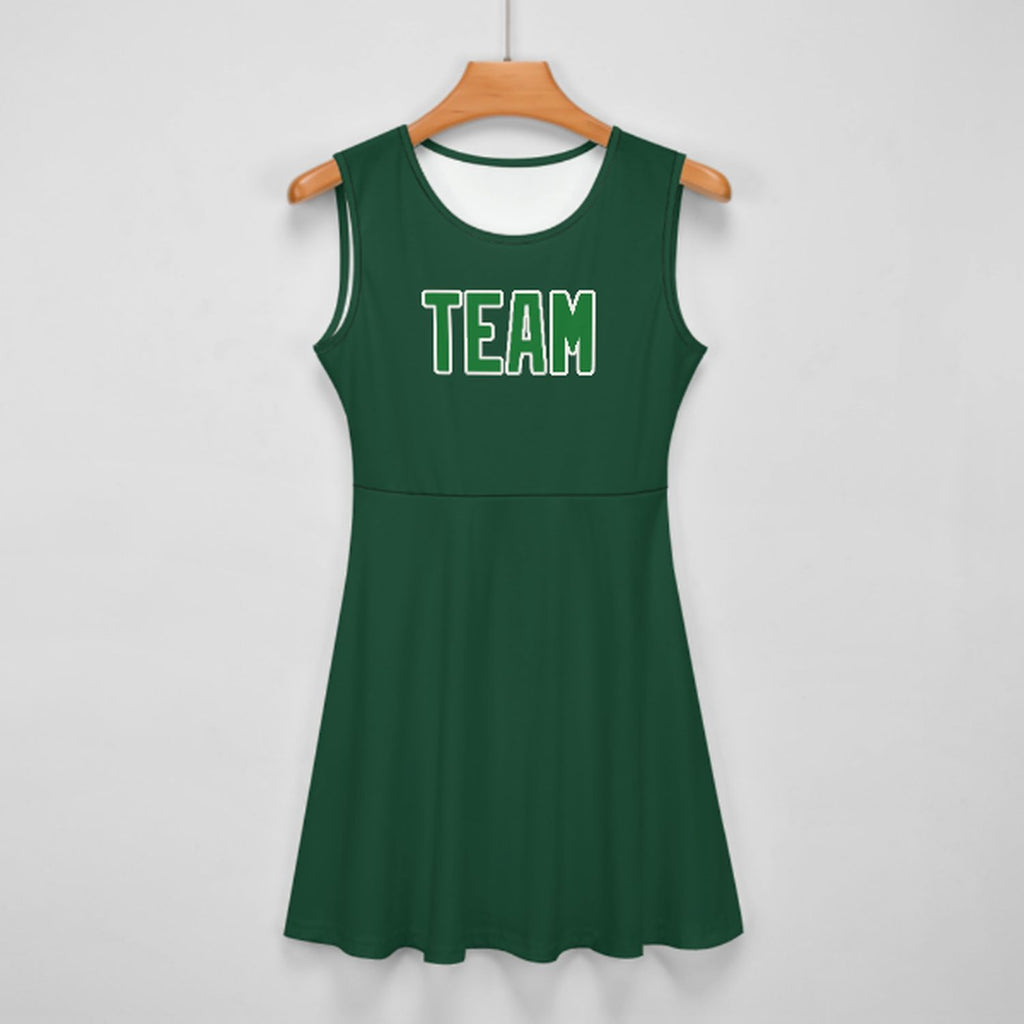 Custom Green Emerald Green Cheerleader Dress