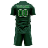 Custom Green Emerald Green Soccer Jersey