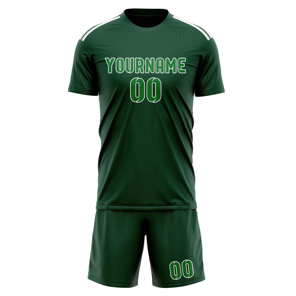 Custom Green Emerald Green Soccer Jersey