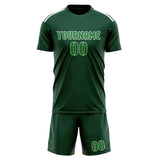 Custom Green Emerald Green Soccer Jersey