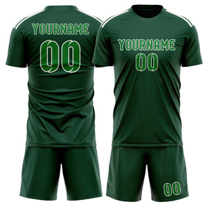 Custom Green Emerald Green Soccer Jersey