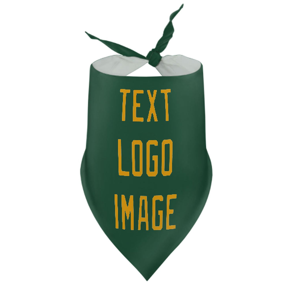 Custom Green Yellow Pet Scarf