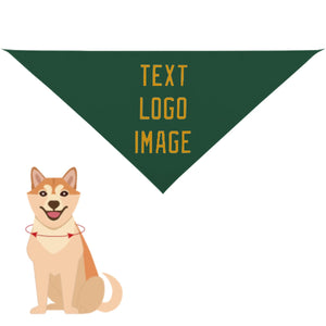 Custom Green Yellow Pet Scarf