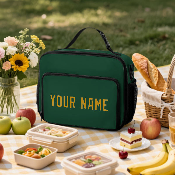 Custom Green Yellow Lunch Bag