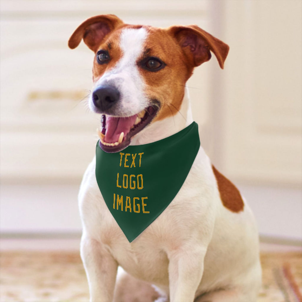 Custom Green Yellow Pet Scarf