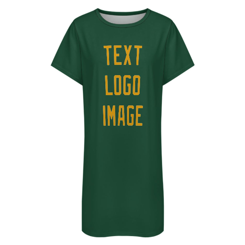 Custom Green Yellow Nachthemd