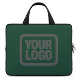 Custom Green Dark Grey Laptop Bag