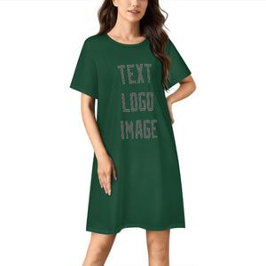 Custom Green Dark Grey Nachthemd