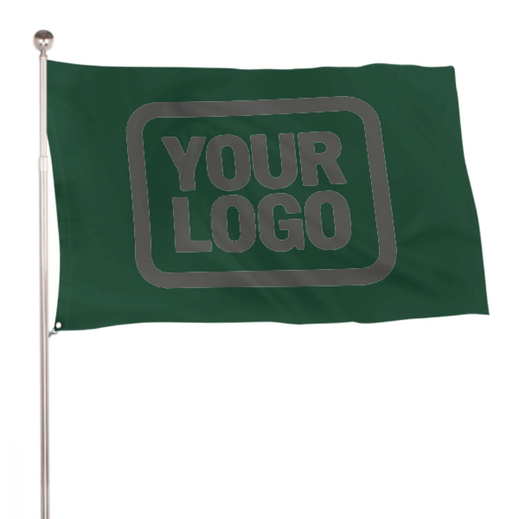 Custom Green Dark Grey Flag