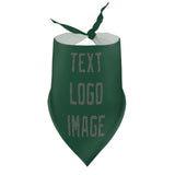 Custom Green Dark Grey Pet Scarf