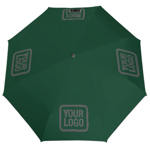 Custom Green Dark Grey Automatic Umbrella