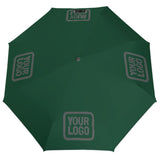 Custom Green Dark Grey Automatic Umbrella
