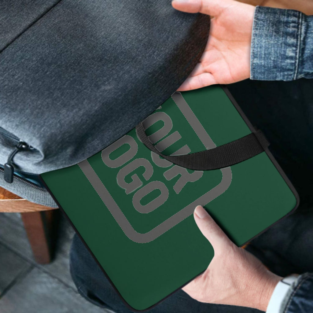 Custom Green Dark Grey Laptop Bag