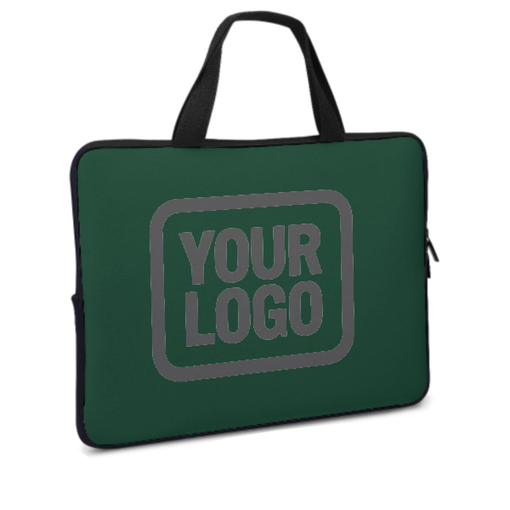 Custom Green Dark Grey Laptop Bag