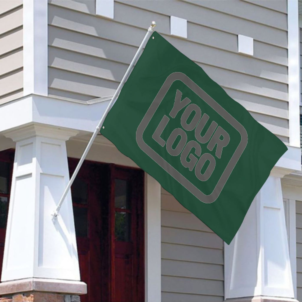 Custom Green Dark Grey Flag
