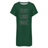 Custom Green Dark Grey Nachthemd