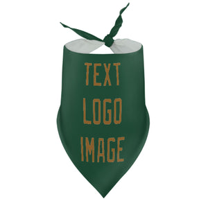 Custom Green Khaki Pet Scarf