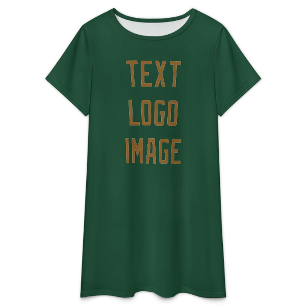 Custom Green Khaki Nachthemd